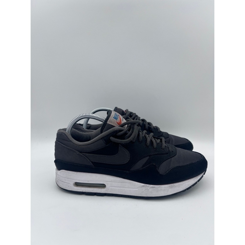 Nike Air Max 1 Black Anthracite White Running Shoes A01121-001 Mens 7.5